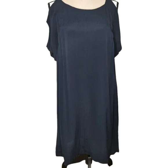 NWT - Maple Navy Cold Shoulder Dress - Picture 4 of 12